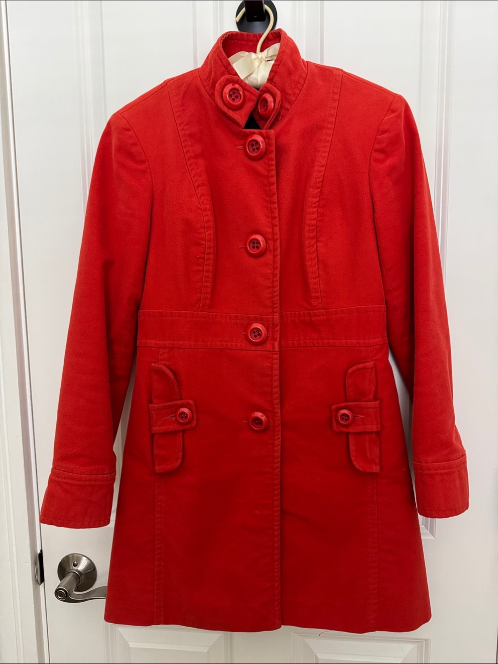 VINTAGE Liquid Cotton Stroller Coat, size 4, Orange, Made in USA